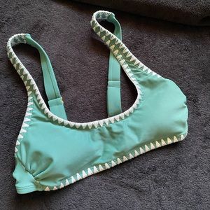 Teal bikini top